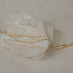Load image into Gallery viewer, Ripple Bead Double Chain Layered Bracelet

