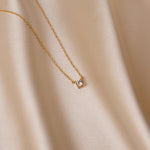 Load image into Gallery viewer, Dainty Diamond Necklace Stone Set Necklace
