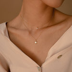 Load image into Gallery viewer, Double Layer Star Necklace Starburst Duo Necklace
