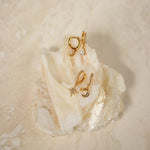 Load image into Gallery viewer, Star &amp; Moon Earrings Inlay Rhinestone Huggies
