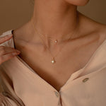 Load image into Gallery viewer, Double Layer Star Necklace Starburst Duo Necklace
