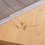 Load image into Gallery viewer, Letter Necklace Custom Initials with Heart

