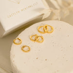 Load image into Gallery viewer, Minimal Huggie Hoop Buckle Earrings
