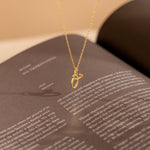 Load image into Gallery viewer, Letter Necklace Custom Initials with Heart
