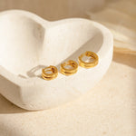 Load image into Gallery viewer, Minimal Huggie Hoop Buckle Earrings
