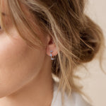 Load image into Gallery viewer, Monument Earrings Ivy Flower Hoop Earrings
