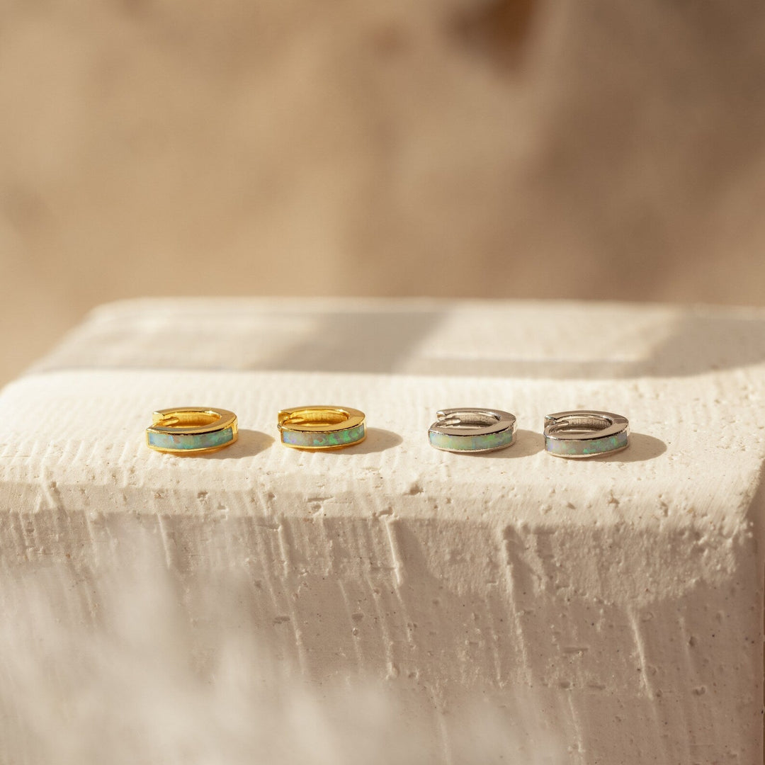 Opal Inlay Ring Opal Earrings