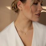 Load image into Gallery viewer, Birthstone Rhombus Pendant Necklace
