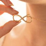 Load image into Gallery viewer, Personalised Infinity Necklace Infinity Name Necklace
