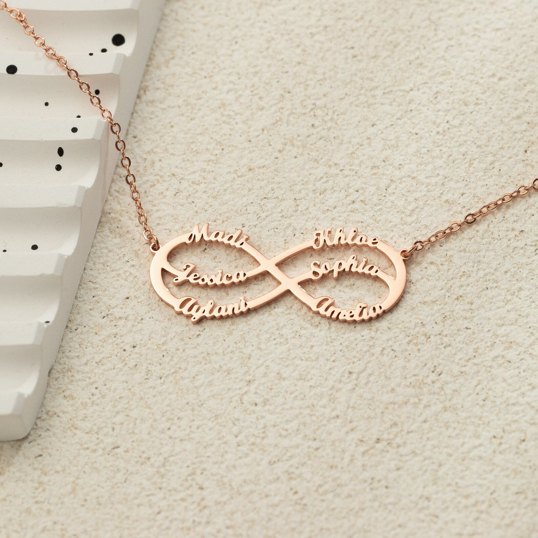 Personalised Infinity Necklace Infinity Name Necklace