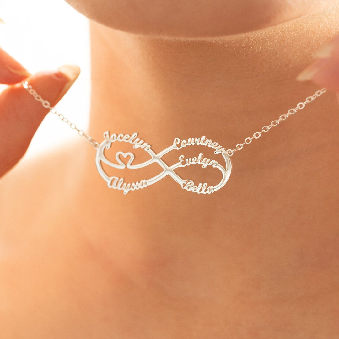 Personalised Infinity Necklace Infinity Name Necklace