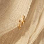 Load image into Gallery viewer, Pearl Set Earrings Pearl Huggie Earrings
