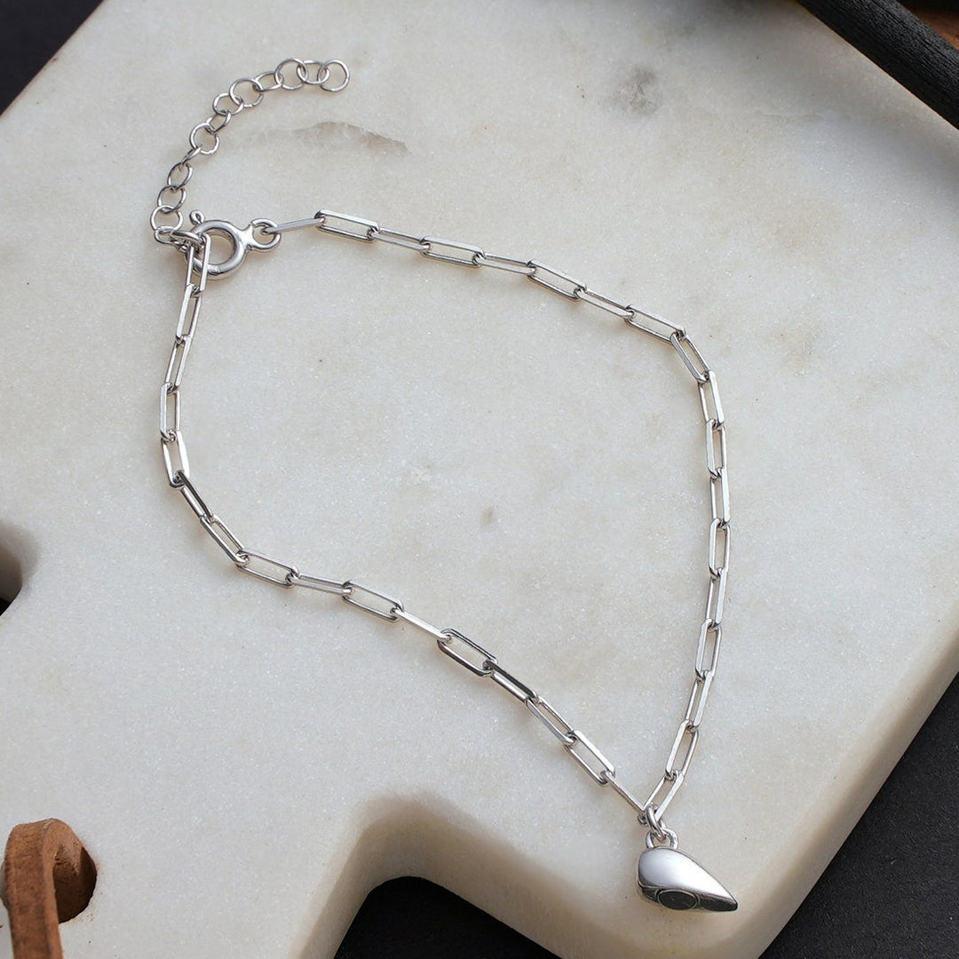 Magnetic Heart Paperclip Chain Love Bracelet Set