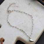 Load image into Gallery viewer, Magnetic Heart Paperclip Chain Love Bracelet Set
