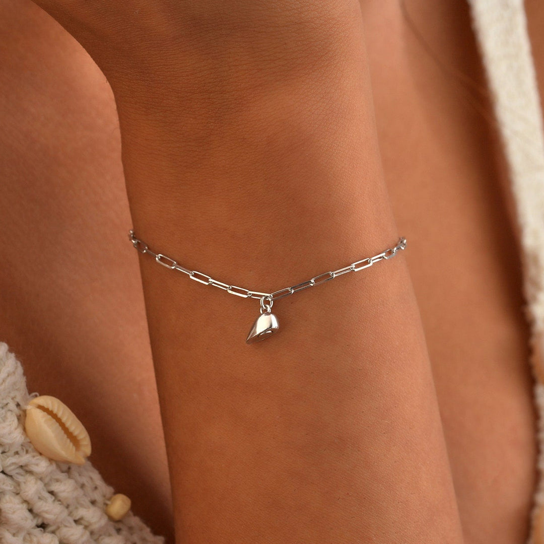 Magnetic Heart Paperclip Chain Love Bracelet Set