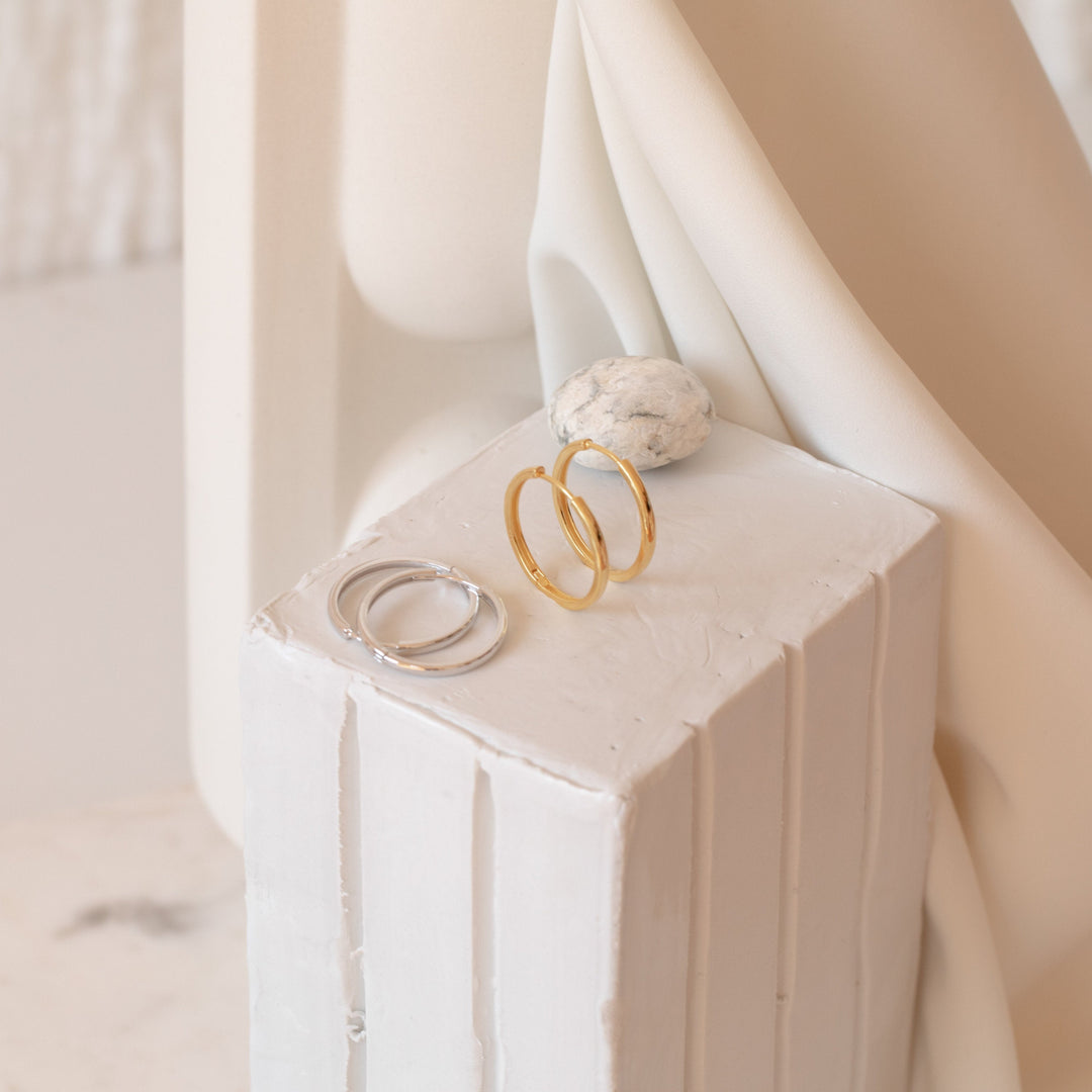 Classic Hoop Midi Dangle Hoop Earrings
