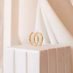 Load image into Gallery viewer, Classic Hoop Midi Dangle Hoop Earrings
