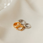 Load image into Gallery viewer, Hinged Huggies Curved Buckle Earrings
