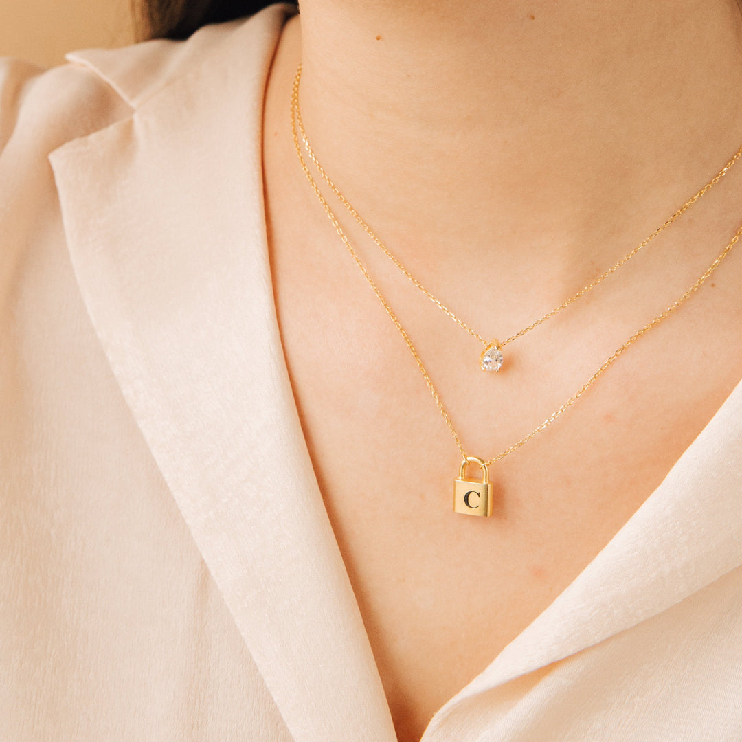 Pear Diamond Teardrop Diamond Necklace