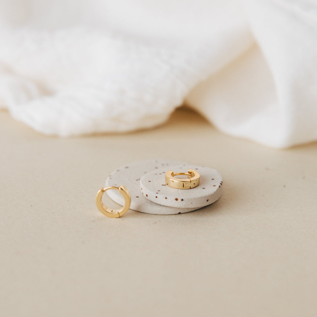Classic Huggies Minimalist Small Hoops