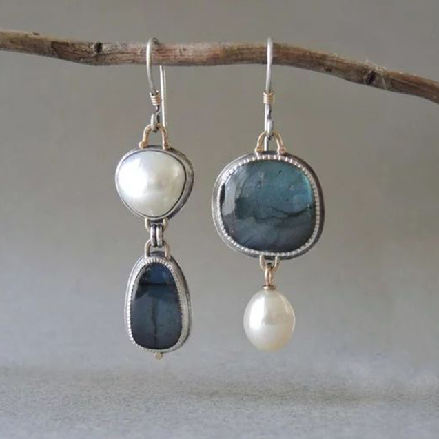 Delicate Blue Vintage Earrings