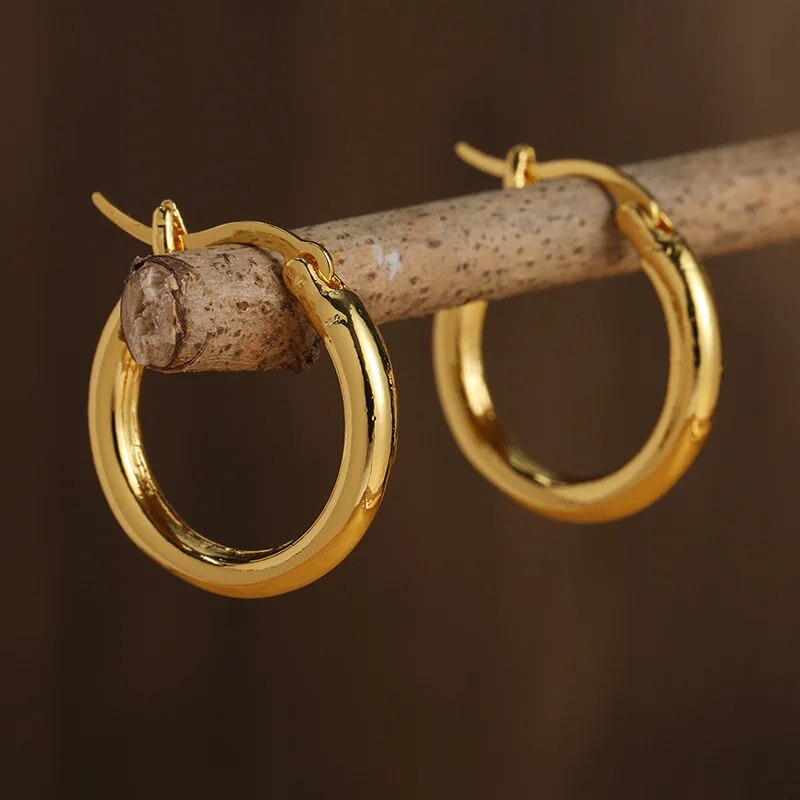 Classic Hoop Earrings in Silver