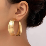Load image into Gallery viewer, Bohemian Vintage Hoop Earrings in Gold
