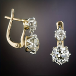 Load image into Gallery viewer, Classic Zirconia Vintage Earrings in Gold
