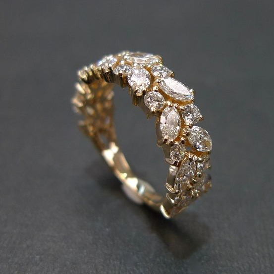 Dainty Vintage Statement Ring in Gold