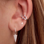 Load image into Gallery viewer, Sage Tiny Marquise Stud Earrings
