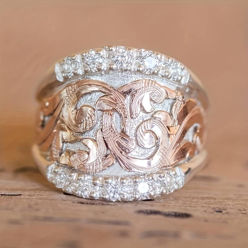 Classic Vintage Statement Ring in Silver