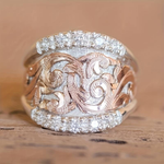 Load image into Gallery viewer, Classic Vintage Statement Ring in Silver
