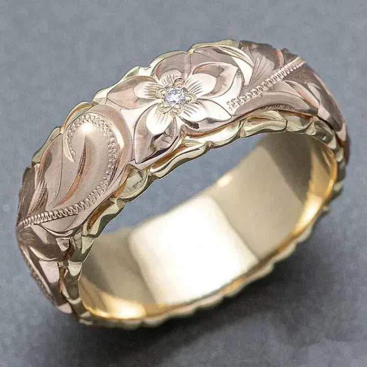 Bold Antique Statement Ring in Gold