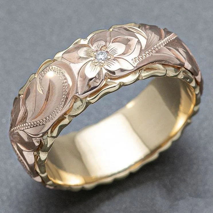 Dainty Vintage Statement Ring in Gold