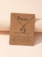 Load image into Gallery viewer, Zodiac Sign Necklace Astrology Girl Zodiac Necklace

