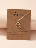 Load image into Gallery viewer, Zodiac Sign Necklace Astrology Girl Zodiac Necklace
