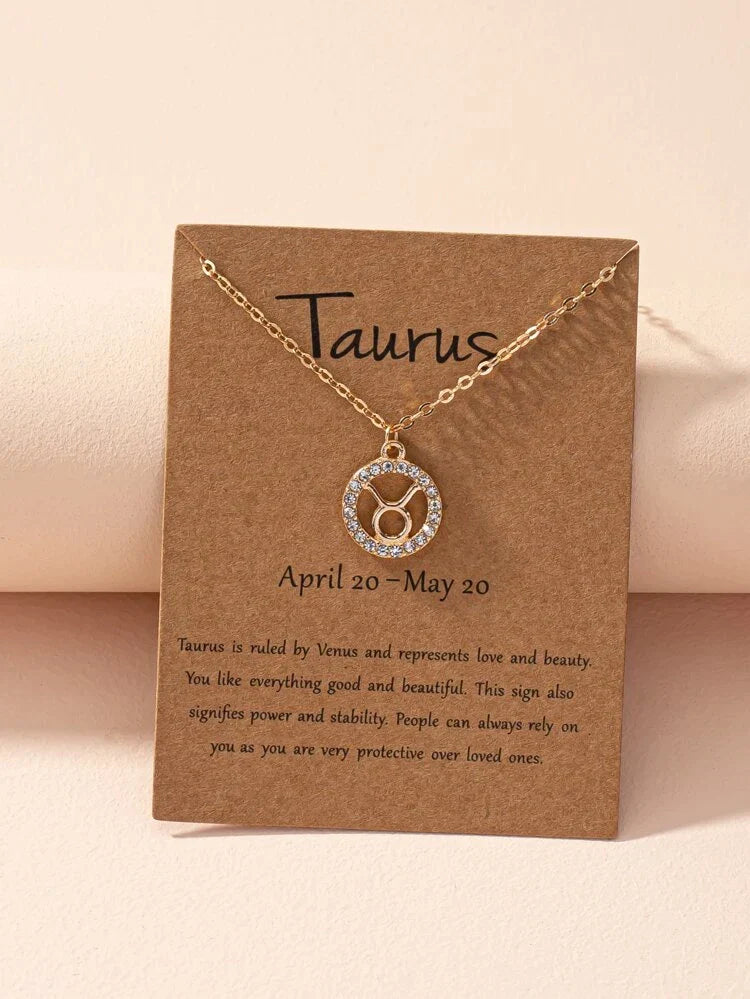 Zodiac Sign Necklace Astrology Girl Zodiac Necklace
