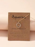 Load image into Gallery viewer, Zodiac Sign Necklace Astrology Girl Zodiac Necklace
