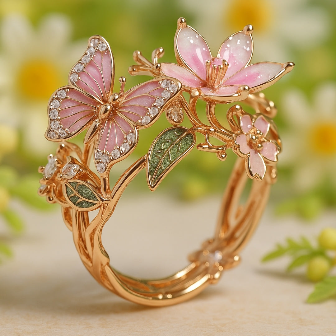 Luxurious Zirconia Nature Ring
