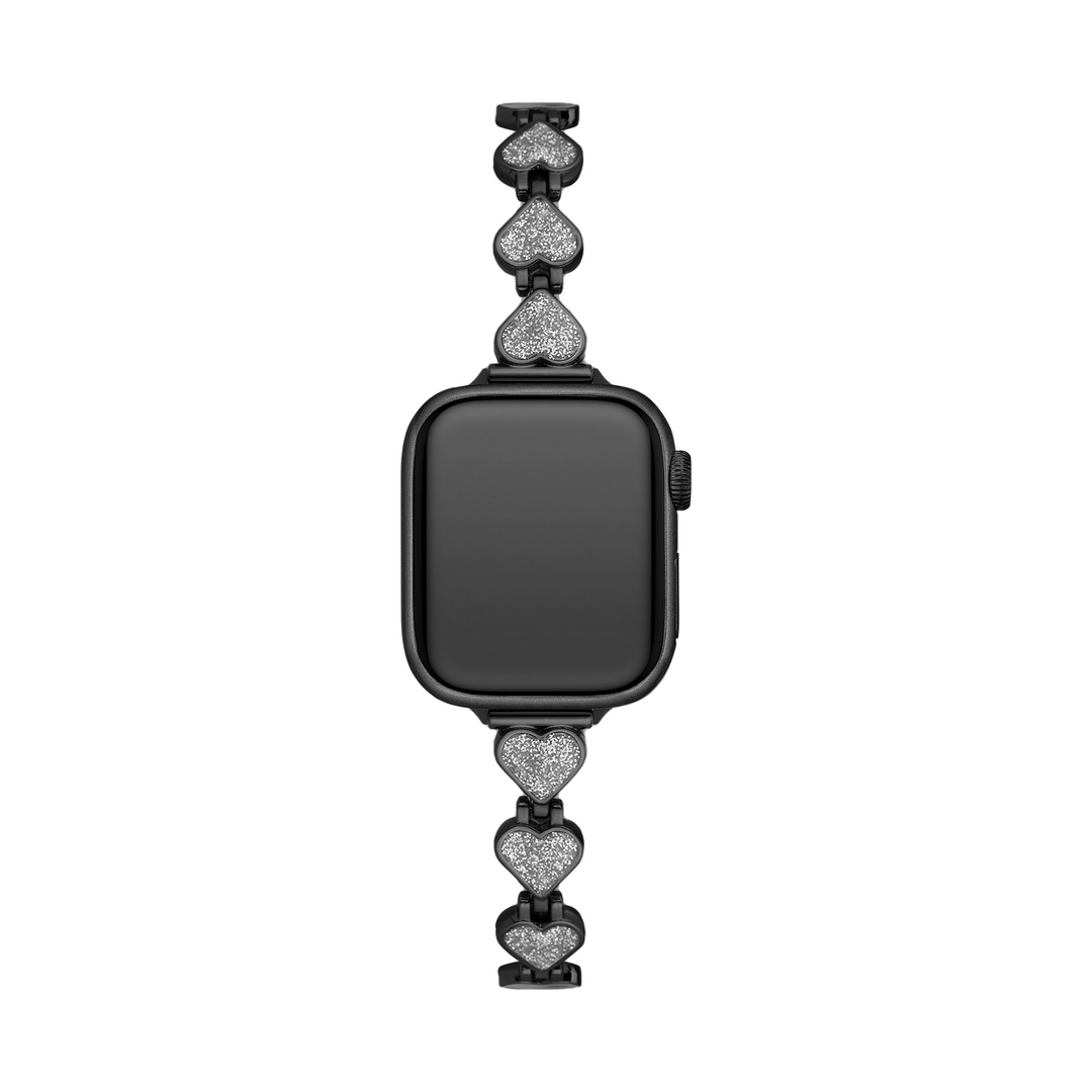 Sleek Metal Glitter Apple Watch Bands for Women
