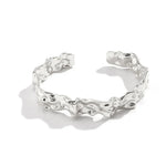 Load image into Gallery viewer, Irregular Crumbled Textured Bangle Bracelet
