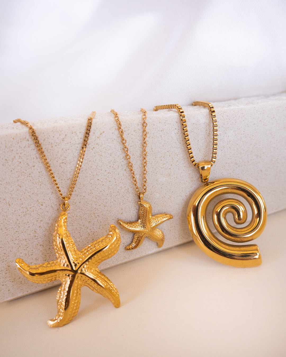 Gold Starfish Necklace