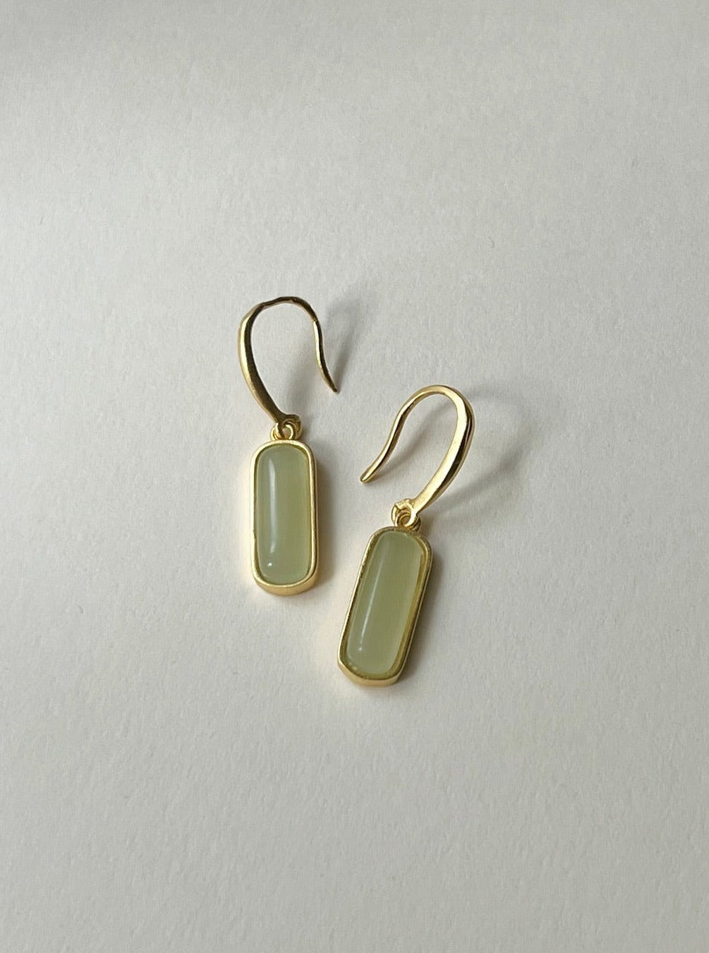 Fiona jade pendant earrings