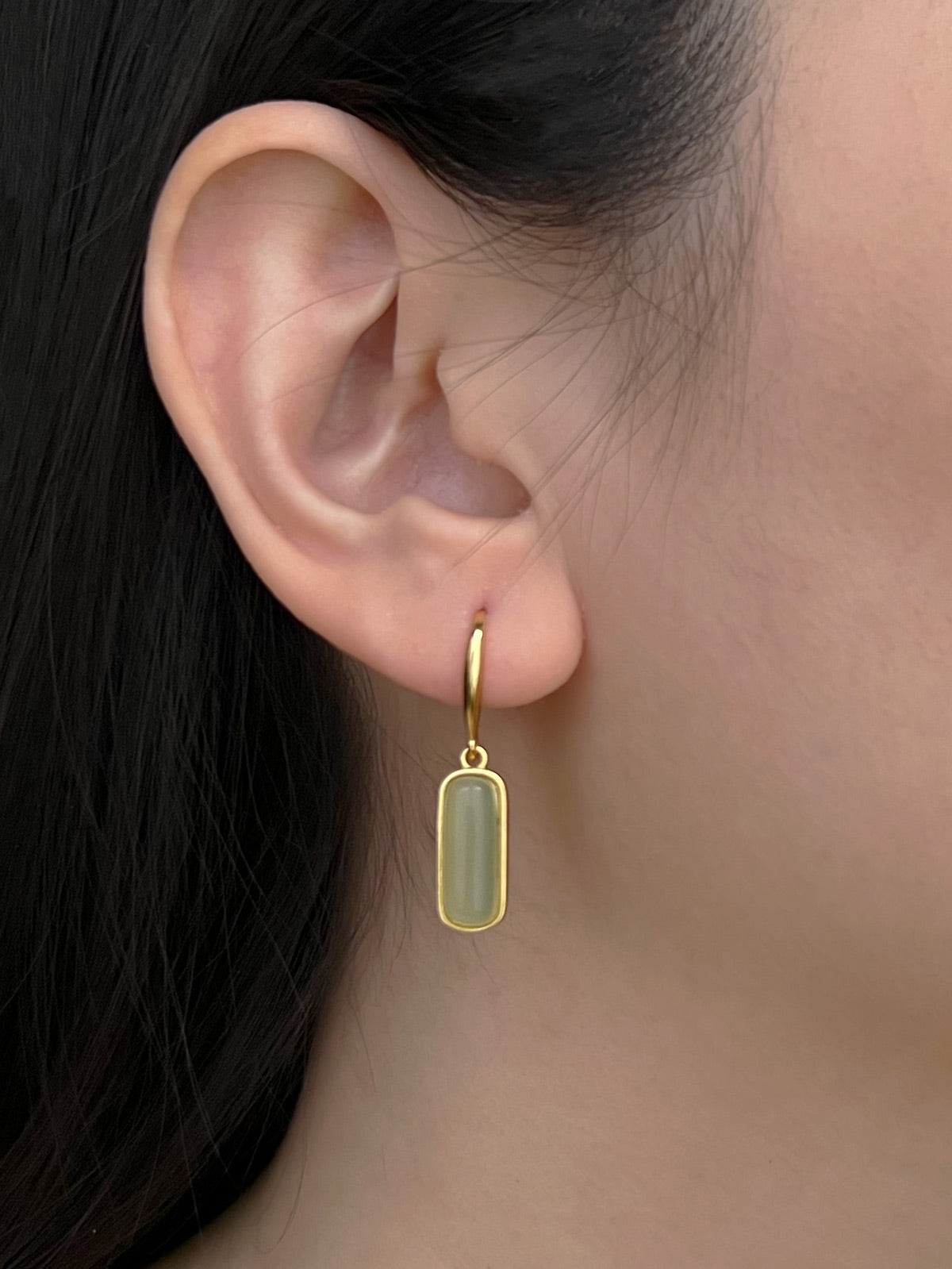 Jade pendant earrings model