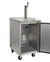 KEGCO KE KEGCO 24" Wide Home Brew All Stainless Steel Commercial Kegerator with Keg-HBK1XSK