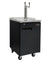 KEGCO Kegerator DUAL TAP KEGERATOR KEGCO 24"Wide Homebrew Black Commercial Kegerator With Kegs-HBK1XB