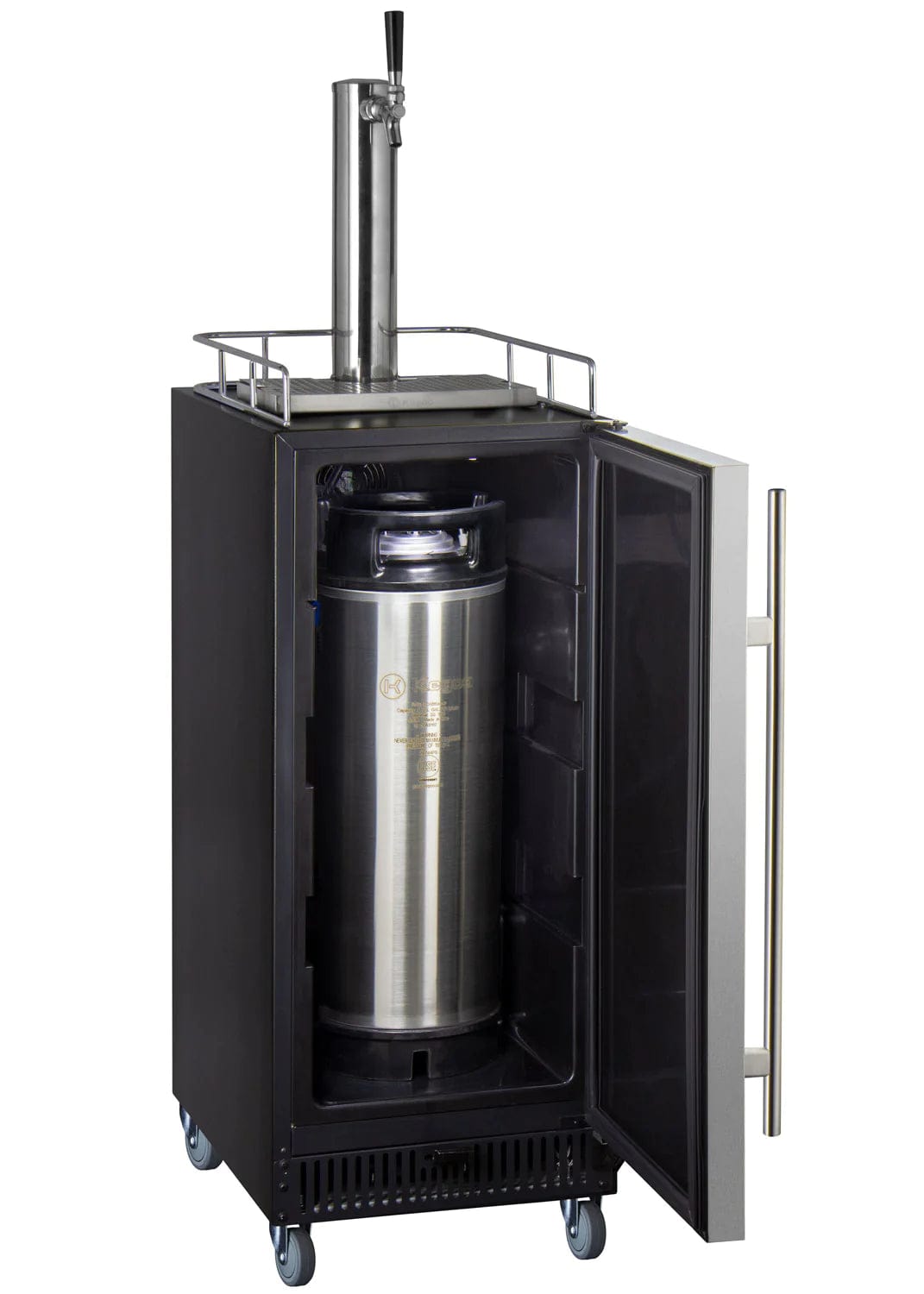 KEGCO Kegerator KEGCO 15 Wide Commercial Cold Brew Cofee Kegerator With Stainless Steel Door-ICS15BSRNK