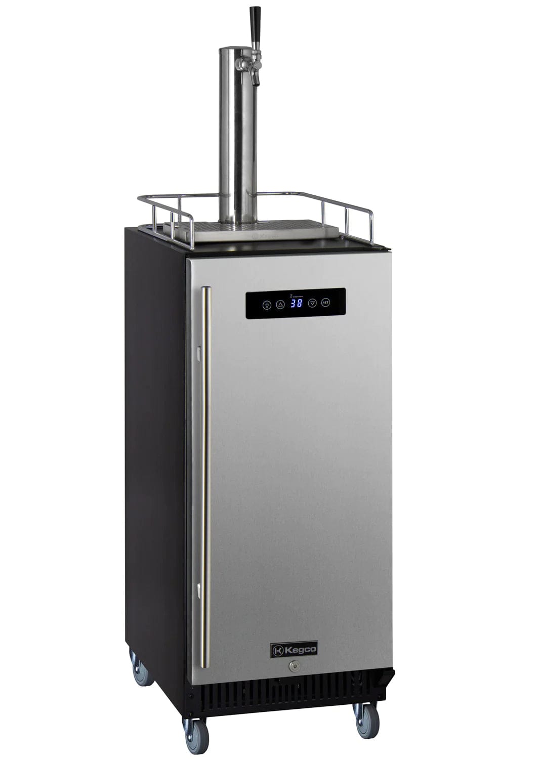 KEGCO Kegerator KEGCO 15 Wide Commercial Cold Brew Cofee Kegerator With Stainless Steel Door-ICS15BSRNK