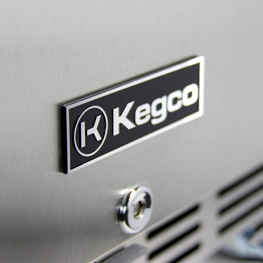 KEGCO Kegerator KEGCO 24" Wide All Stainless Steel Outdoor Built-in Right Hinge Kegerator with kit- HK38SSU