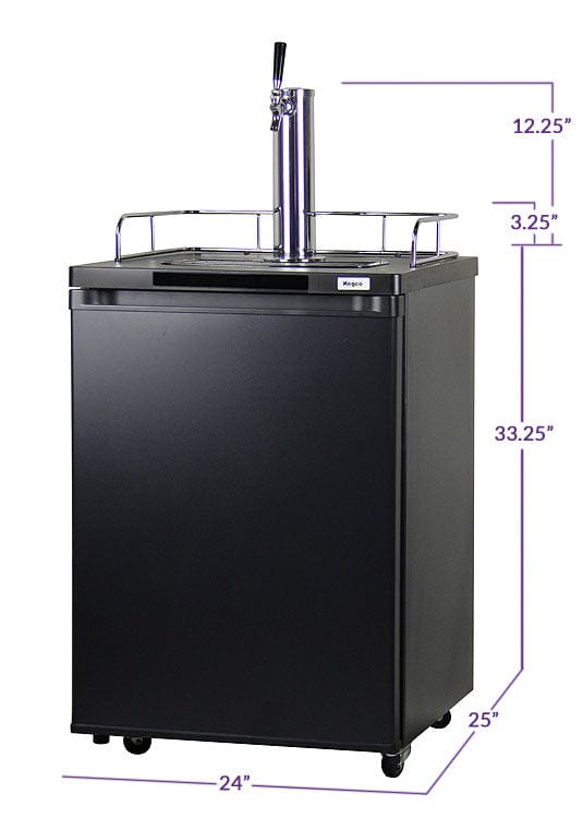 KEGCO Kegerator KEGCO 24" Wide Cold Brew Coffee Black Kegerator-ICK20B